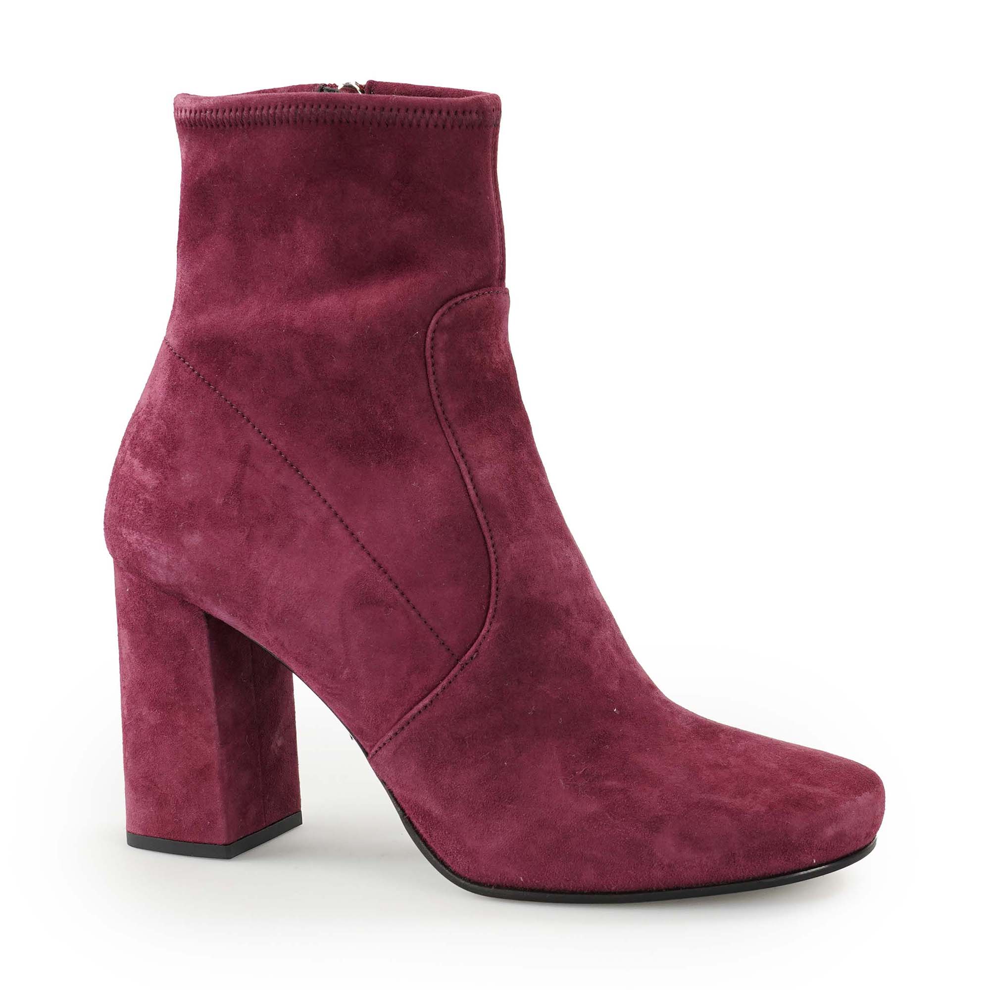 Prada -Burgundy  Suede Ankle Boots 38.5